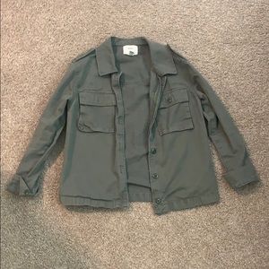 Green utility jacket